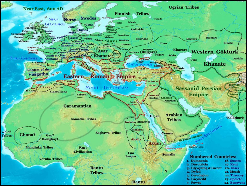 Kutrigurların bulunduğu Karadeniz\\\'in kuzeyi. (M.S.600)